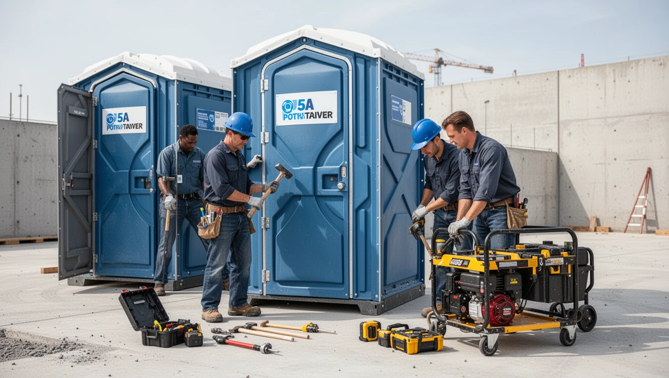 Construction Porta Potty Rental